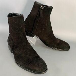 MR. HARE Size 8.5 Trane Black Suede Side Zipper Ankle Boots